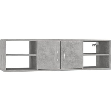 Maison Exclusive - Wandregal Betongrau 102x30x29 cm Holzwerkstoff (1/5)