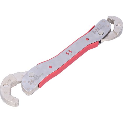 Clé multifonctionnelle, clé à cliquet automatique universelle réglable à double extrémité, 9-45 mm (1/5)