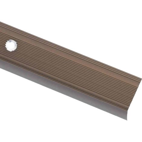 Profili a L per Gradini 5 pz in Alluminio 100 cm Marrone vidaXL