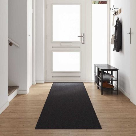 Teppichläufer Anthrazit 80 x 500 cm 100% Polypropylen