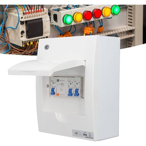 Boîte de distribution intérieure de style britannique à 2 voies 230 V (2 MCB + RCD) (1/5)