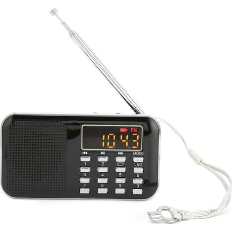 Mini enceinte - Noire - Radio numérique (1/5)
