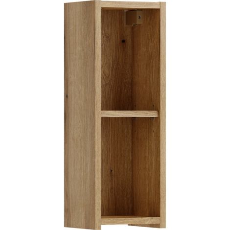 Mobile da bagno VANO 57 cm in quercia sospeso con 2 nicchie