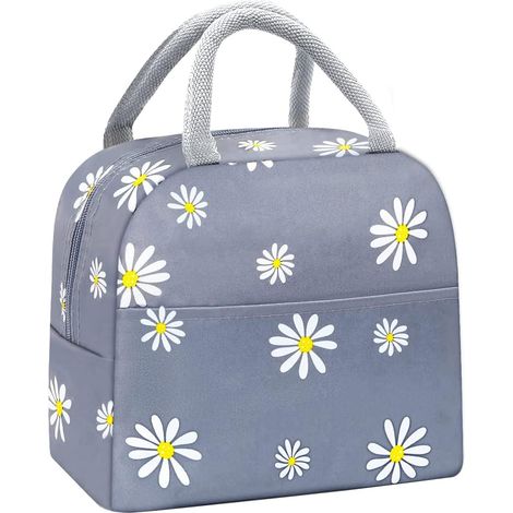 Sacs à lunch pour femmes, sac isotherme, sac de pique-nique imperméable en tissu pour femmes adultes, étudiantes, travail et pique-nique en plein air (1/5)