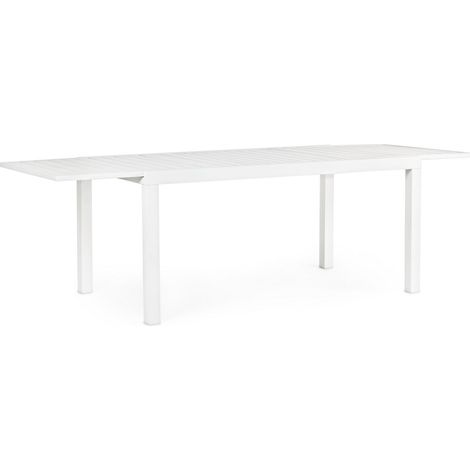 Tavolo allungabile in Alluminio dogato 160-240X90 Bianco (1/5)
