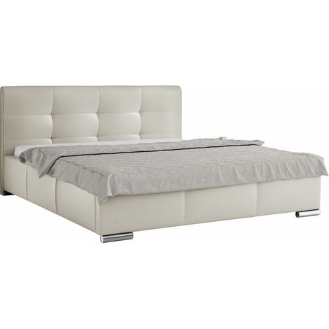 Cama Imber, Soft 033, Doble, 160x200, Cuero ecológico, Somieres, 178x222x100cm