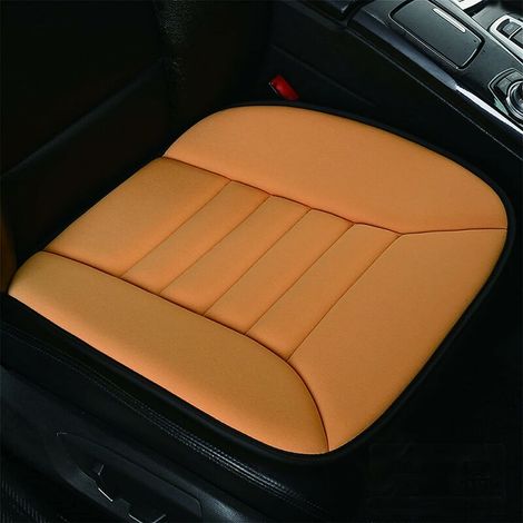 Memory Foam Car Seat Cushion for Cars Front Seats Pain Relief Anti-Slip All Season Orange (1/5)