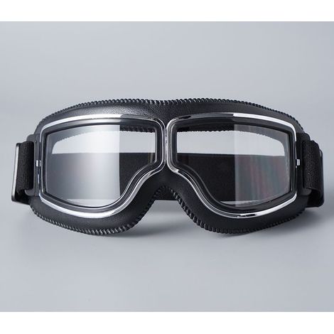 Lunettes de moto rétro aviateur
