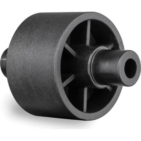 Deroma Rollen 20 x 10 x 3 cm schwarz Kübel