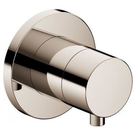 Raccord Keuco IXMO 59541, robinet d'arrêt pour montage encastré DN15 avec poignée IXMO Comfort, Coloris: Nickel poli - 59541041001