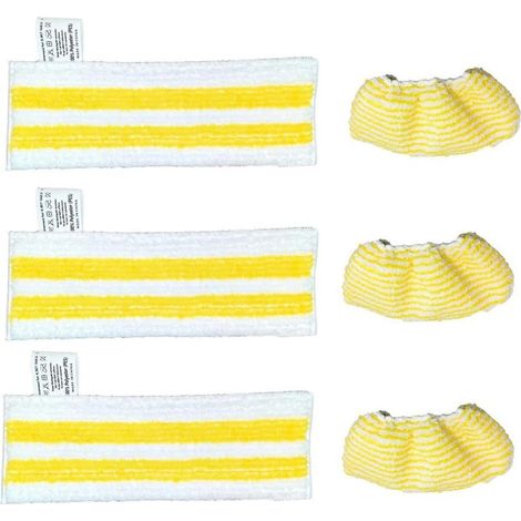 Lot de Serpillière en microfibre pour nettoyeur vapeur Kärcher Easyfix SC1 SC2 SC3 SC4 SC5 Accessoires de rechange (1/5)