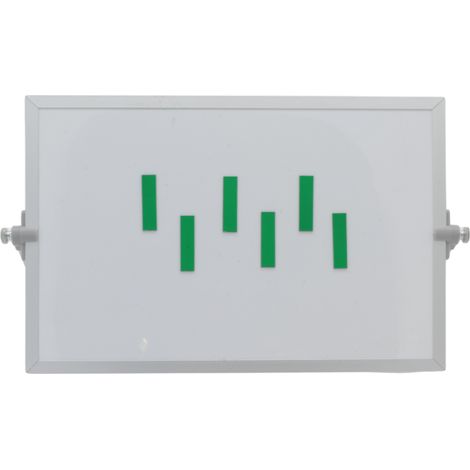 Barre de symboles magnétiques 1x4 cm vert