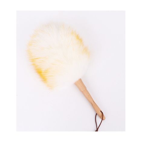 Petit plumeau, Chiffon en Microfibre Antistatique avec Poignée en Bois, Adapté au Nettoyage de la Poussière de Livre de Bureau de Meubles de Voiture à Domicile