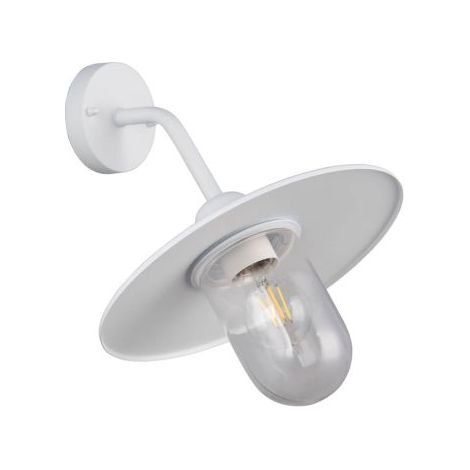 Trio Lighting Aplique exterior blanco BRENTA E27 IP44 para fachadas y terrazas (1/5)