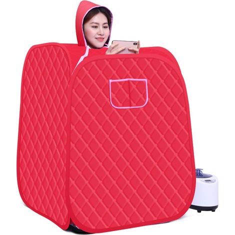 Kit de sauna portatif Boîte pliante portative de tente de salle de SPA de Sauna de vapeur sans vapeur for une personne ou deux personnes perte de poids corps complet amincissant Tente de sauna personn (1/5)