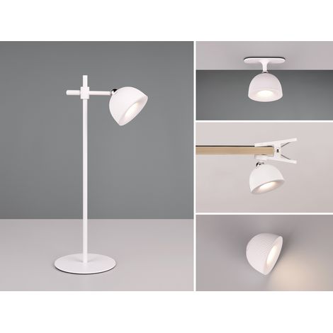 LED Akku Tischleuchte MAXIMA 3 in 1, per USB aufladbar, Weiß max. Höhe 41cm