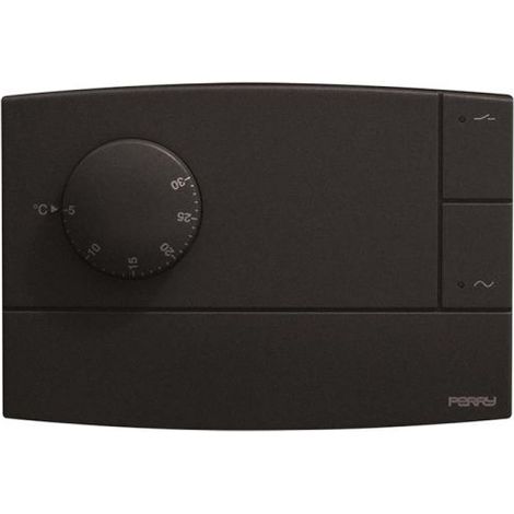 Perry Termostato elettronico serie con spia colore antracite 230V- 1TPTE500A