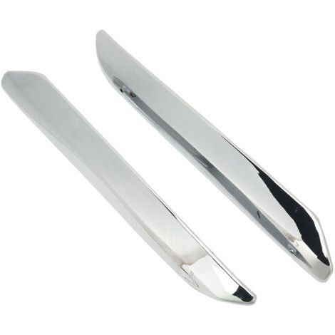 QORVA-Bande de pare-chocs avant pour Citroën C5 X7 2007-2015 – 2 pièces anti-rayures en ABS argenté – Installation facile et rapide