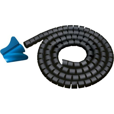 2 m guaina spiralata diam. 25 mm completa di pinza
