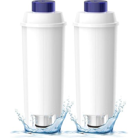 Filtre à eau pour Machine à Café Delonghi Magnifica s, adoucir l’eau, réduire le calcaire - y compris les versions des séries ECAM, Esam, ETAM (2pcs) (1/4)