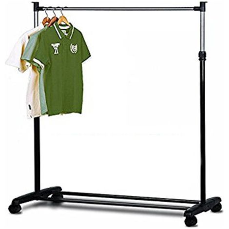 étendoir à Vêtements Télescopique Simple Et Extensible Avec Roues 70 - 160 Cm