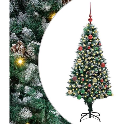 Albero di Natale artificiale con 150 LED Verde 150 cm vidaXL (1/5)
