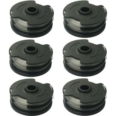 Carrete de hilo de repuesto para desbrozadoras inalámbricas Parkside PRTA 20-Li A1/B2/C3, PRT 300 A1 y PRT 550 A1/A3 (6 unidades) - Crezuo
