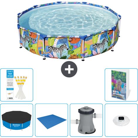 Bestway Bestway Steel Pro Ronde - Jungle - 305x66 cm - 7-pièces  S74 (1/5)