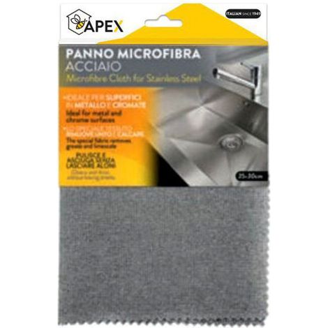 Paño de microfibra para acero cm 35x30 15096 Apex