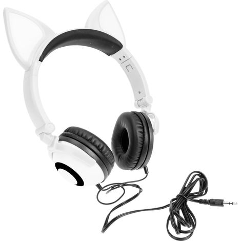 Casque o enfant à oreilles de chat réglables avec éclairage LED (1/5)