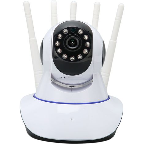 Caméra de sécurité WiFi intelligente HD 360° panoramique avec visualisation à distance en temps réel et communication audio bidirectionnelle, caméra de surveillance sans fil pour l'intérieur
