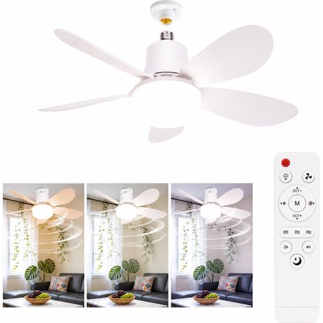 Ventilateur plafond LED 40W avec télécommande – Dimmable, minuterie – 5 pales silencieuses, 3 vitesses – Chambre, salon (1/5)