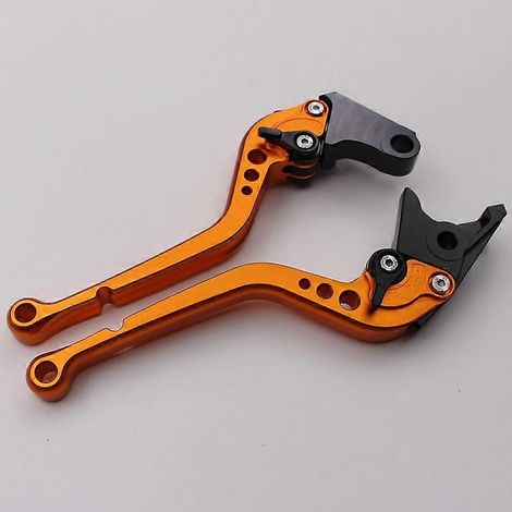Levier de frein, d'embrayage et de guidon CNC modifié pour moto VT750 Phantom/Shadow/Spirit (Orange 3) (1/5)