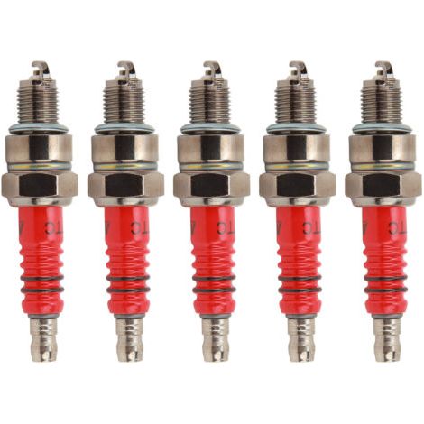 Bougie d'allumage de moto A7TC, 5 pièces, bougies d'allumage de course de remplacement pour Scooter à quatre temps GY6 50cc à 150cc (1/4)