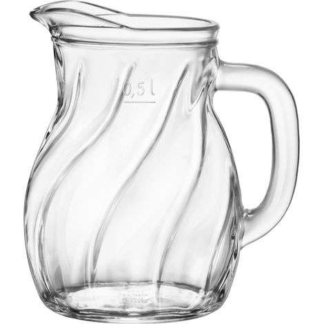 BISTROT TWIST BROCCA IN VETRO DECORATO CON CAPIENZA DA 0,5LT