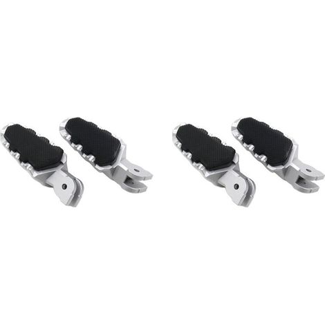 Cuatro pedales de motocicleta (plateados) para HYPERMOTARD 821 Multistrada MTS 950 1260 1200 (1/3)