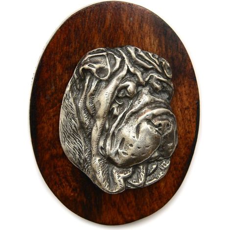 Shar-Pei - broche para exposición canina, clip para babero, pin para perro de Art-Dog (1/4)