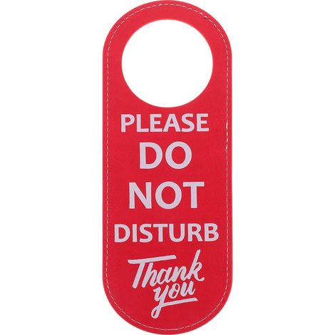 Cartello bifacciale: Non disturbare, prego entrare. Appendi porta per hotel, ufficio, sala riunioni, 22,5 x 8,5 cm. (1/5)