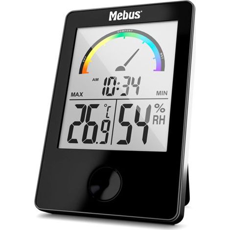 Mebus 40929 Thermo-Hygrometer schwarz (1/5)