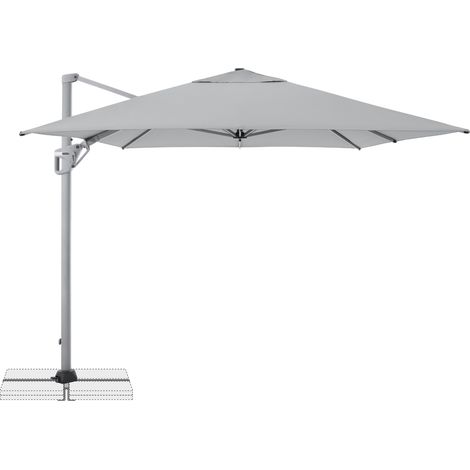 Doppler Pendelschirm "Active Side" 260 x 350 cm, hellgrau, Bezug aus 100% Polyester, Gestell aus Aluminium, Gewicht 30,4 kg (1/5)