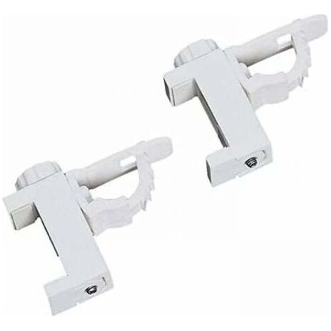 2Pcs Adjustable Crossbar Clamp Holder and Hook Curtain Rod Towel Storage Rack for Organizer (1/5)