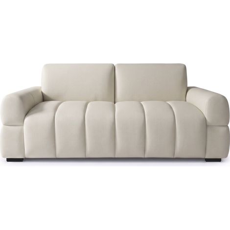 Express-Schlafsofa "Zoé" – Matratze 18 cm – Liegefläche 140 cm – 3-Sitzer – Beige (1/5)
