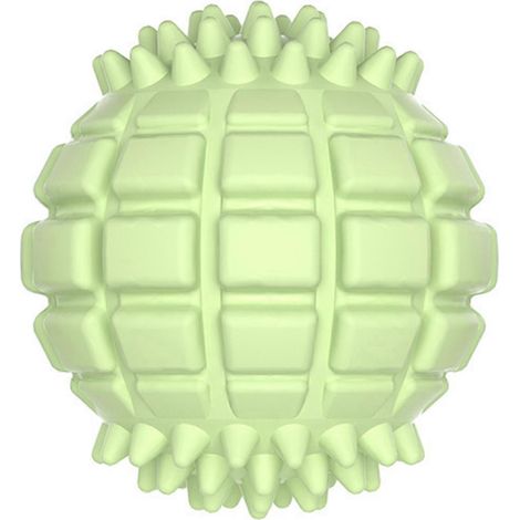 Spiky Textured sonore balle – chien jouet à macher nettoyage des dents – pour Outdoor Training Fetch Play – Vert (1/5)