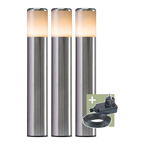 Ludeco - Conjunto Sten (3 Piezas) - Soporte de Luz - 12 V - 90 Lm - 1 W - Blanco Cálido