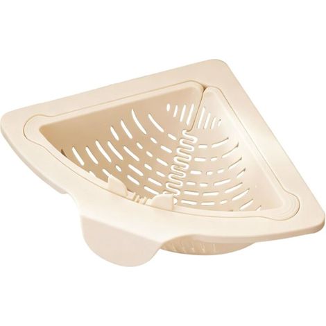 Bac D'évier d'angle À Ventouse, Filtre D'évier d'angle Magnétique, Panier en Silicone, Robinet À Vidage Automatique, Égouttoir À Éponge pour La Cuisine Et La Vaisselle