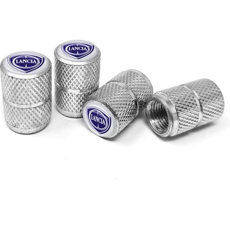 Tappi Cappucci Coprivalvole per Pneumatici Auto Lancia Universali, Set da 4 - Colore: COLOR