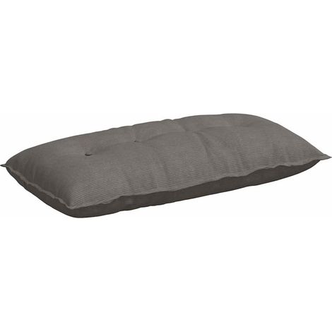 Back Pillow Light Grey 100 x 50 cm Corduroy Fabric vidaXL