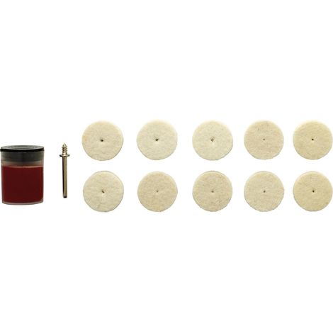 Draper Polishing Wheels Set for D20 Engraver/Grinder (12 Piece) (1/2)