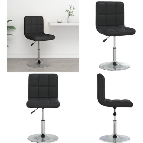 vidaXL Tabouret de bar Noir Similicuir (1/5)