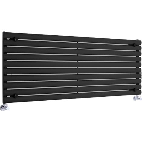 Hudson Reed Vitality – Radiateur Design Horizontal – Noir – 59 x 160cm (1/5)